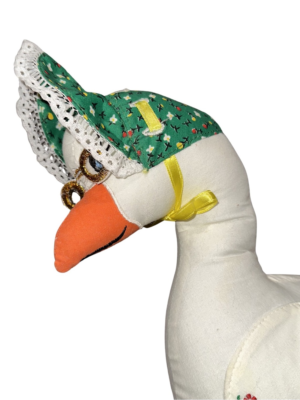 Vintage 2005 Pockets of Learning Goose Plush Cottage Core Decor Nursery - Picture 4 of 7